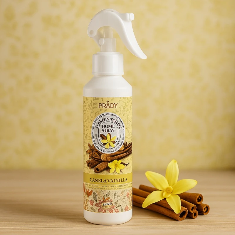 spray-canela-vainilla-prady-prix-distributeur.webp Carton de 12 (1,59€) : Spray Parfumé Cannelle Vanille - 220ml Prady – Image 1