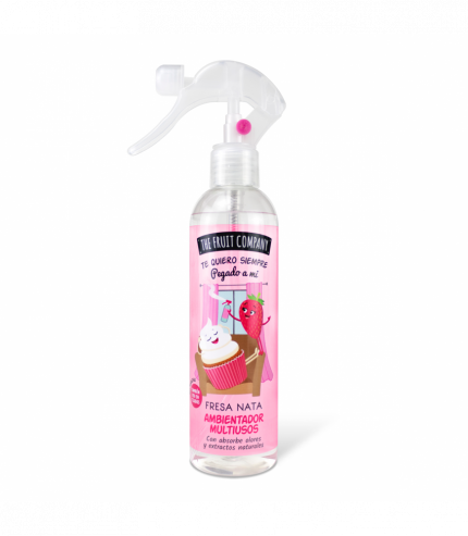 Carton de 12 (soit 2,20€ pièce) : Spray désodorisant liquide fraise chantilly