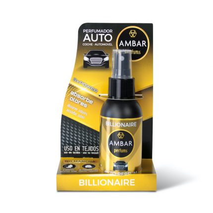 Pack de 10 : Spray absorbe odeur pour voiture - Billionaire