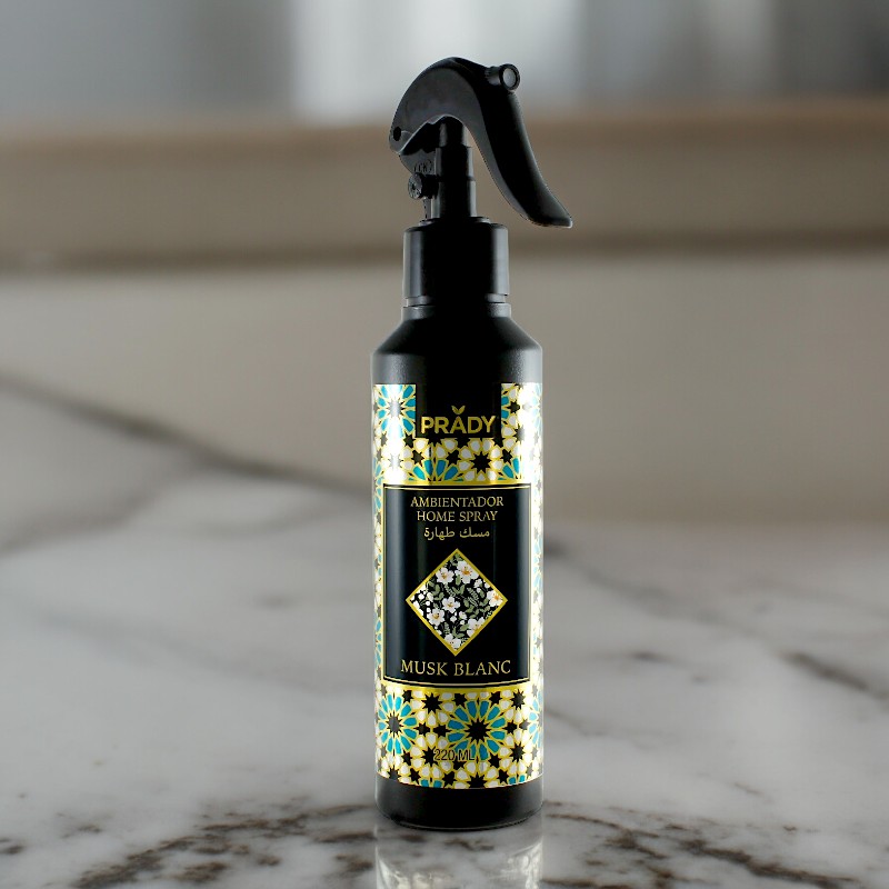 spray-prady-musk-blanc-1.jpg Lot de 6 (Soit 2,50€ pièce) : Spray Parfumé Musk Blanc - 220ml Prady – Image 1