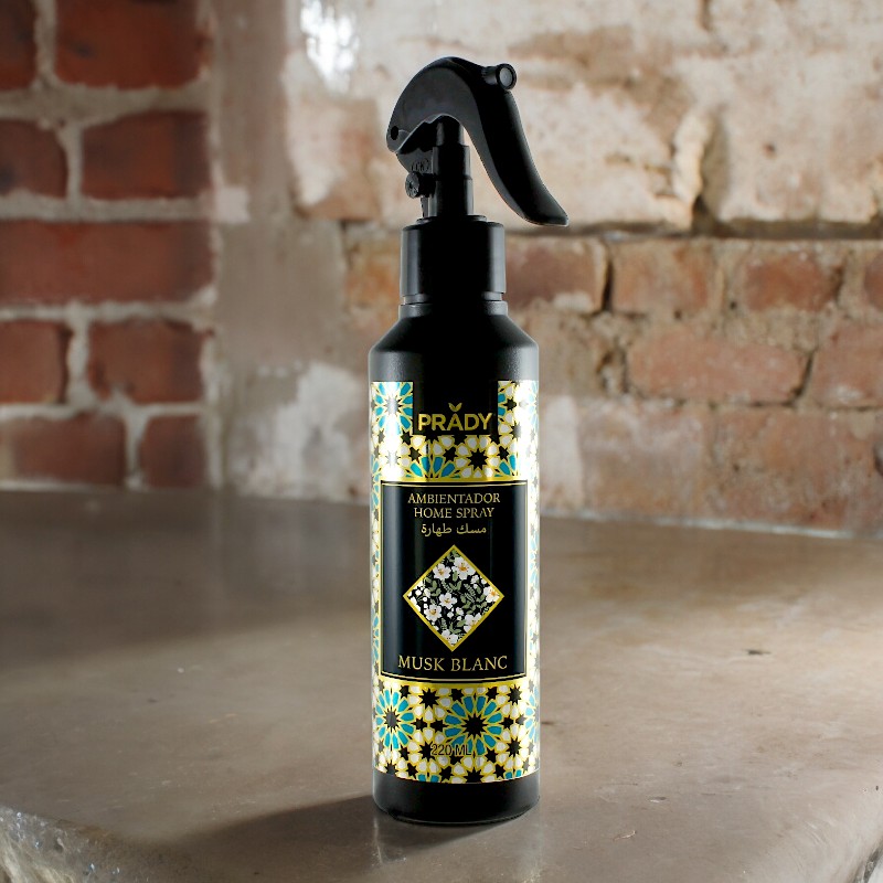 spray-prady-musk-blanc.jpg Carton de 12 (Soit 2,14€ pièce) : Spray Parfumé Musk Blanc - 220ml Prady – Image 1