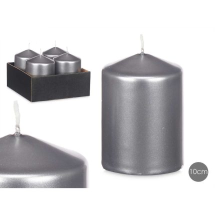 BOUGIE BLOC ARGENT 10CM