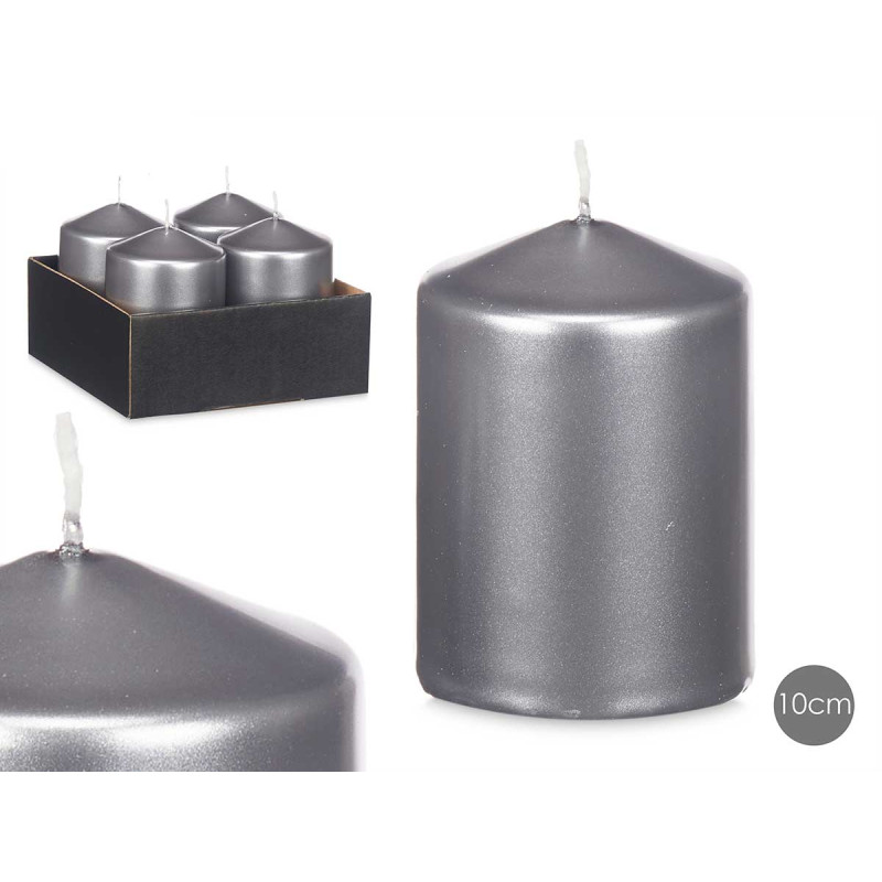 bougie-bloc-argent-10cm.jpg BOUGIE BLOC ARGENT 10CM – Image 1
