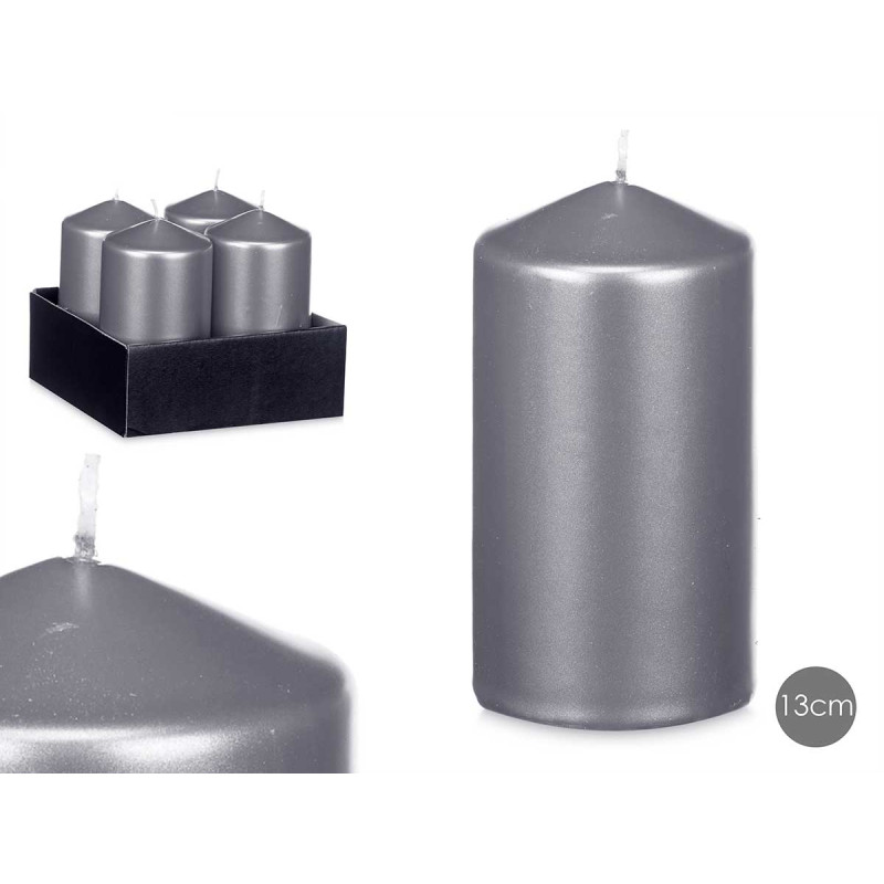 bougie-bloc-argent-13cm.jpg BOUGIE BLOC ARGENT 13CM – Image 1