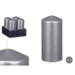 BOUGIE BLOC ARGENT 15,5CM