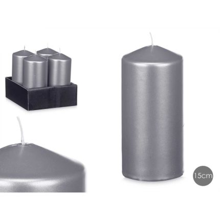 BOUGIE BLOC ARGENT 15,5CM