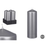 BOUGIE BLOC ARGENT 20CM