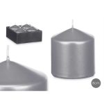 BOUGIE BLOC ARGENT 8CM